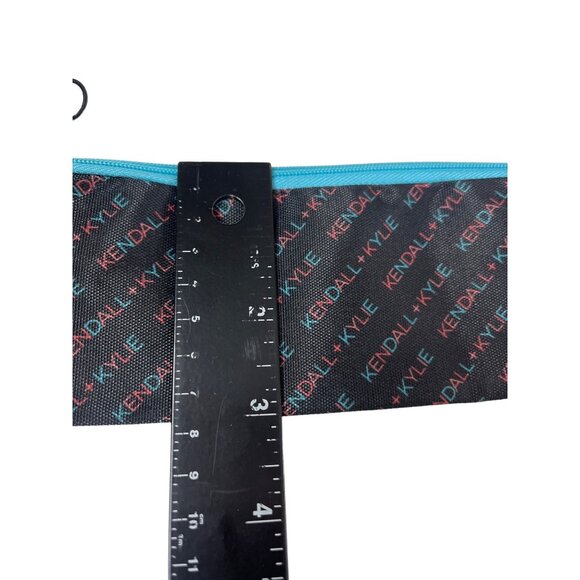 Kendall and Kylie Pouch Cosmetic Case Makeup Bag Pencil Holder Logo Black Print - Picture 9 of 9